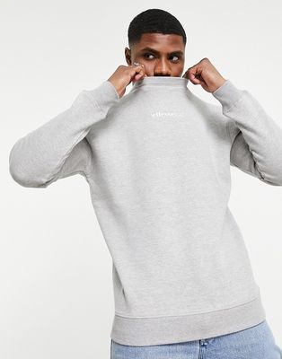 ellesse sweat with logo in gray-Grey