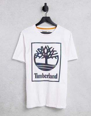 Timberland NL Sky graphic T-shirt in white