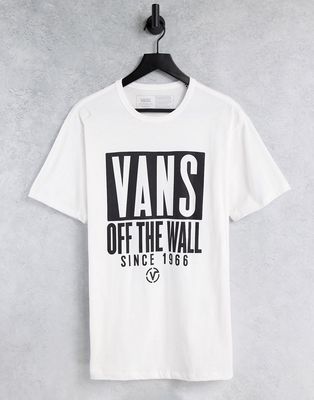 Vans Type Stack Off The Wall t-shirt in white