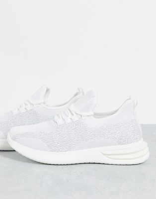 Brave Soul sneakers in white/gray mix