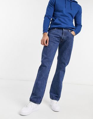 Levi's 501 original straight fit jeans in navy
