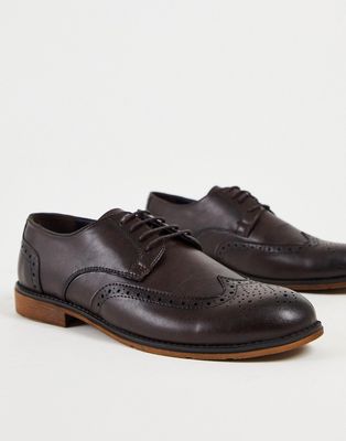 Bolongaro Trevor brogue shoes in brown
