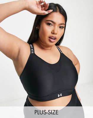 Under Armour Training Plus Infinity high support crossback sports bra in black