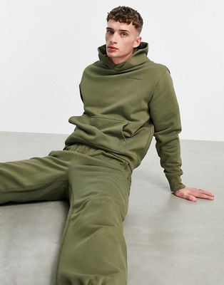 adidas Originals x Pharrell Williams premium hoodie in khaki-Green