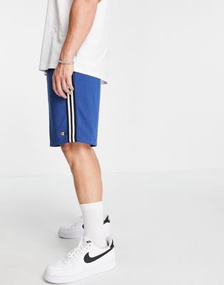 Champion small logo basketball shorts in blue-Blues
