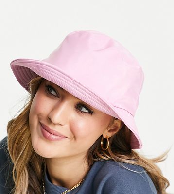 My Accessories London Exclusive bucket hat in pink nylon