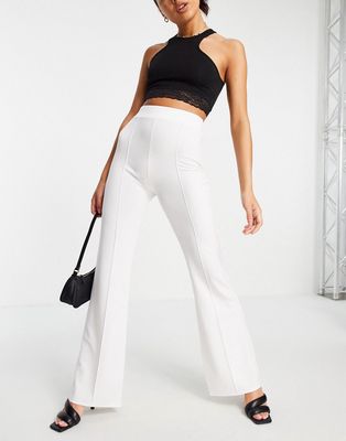 Femme Luxe kick flare pant in white - part of a set
