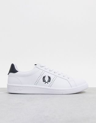 Fred Perry B721 leather tainers in white