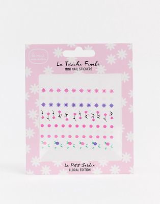Le Mini Macaron Le Petit Jardin Floral Edition - Mini Nail Stickers-Multi