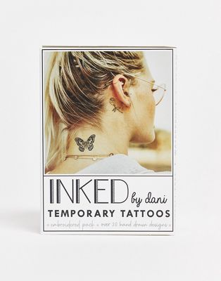 INKED by Dani Embroidered Temporary Tattoo Pack-Black
