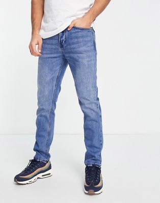 Pull & Bear loose straight fit jeans in light blue