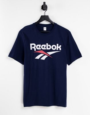 Reebok Classics vector t-shirt in collegiate navy
