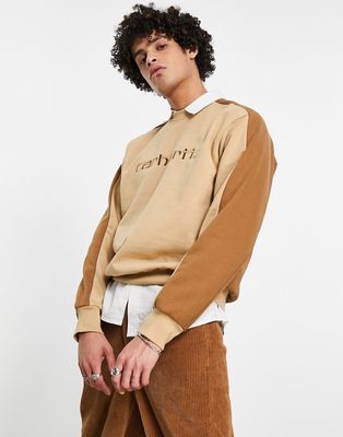 Carhartt WIP tonare sweatshirt in brown