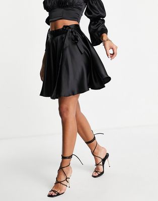 First Distraction The Label mini skirt in black