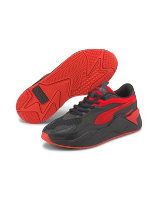 Puma RS-X3 Prism sneakers in black and red