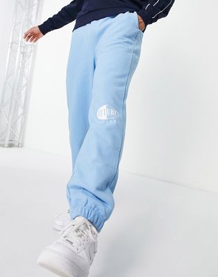 Topman oversized future sweatpants in blue - part of a set-Blues