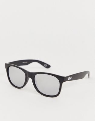 Vans Spicoli mirrored square sunglasses in black