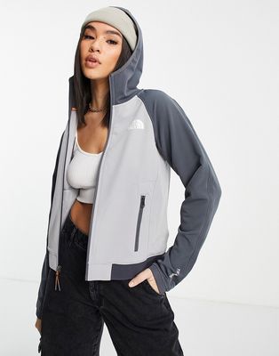 The North Face Tekware full zip hoodie in gray