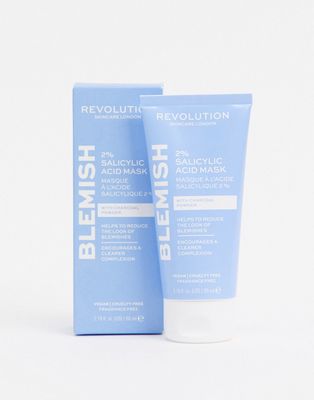 Revolution Skincare Blemish 2% Salicylic Acid Mask-No color