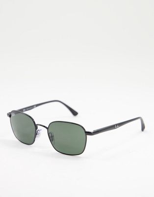 Ray-Ban unisex square sunglasses in black 0RB3664