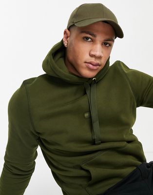Tommy Hilfiger recycled tonal flag logo hoodie in green