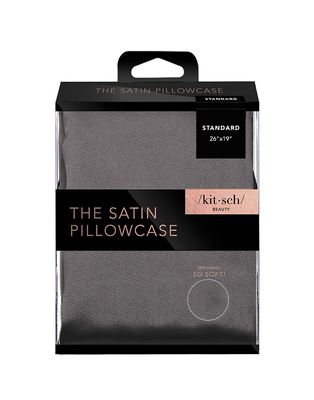 Kitsch Satin Pillowcase in Charcoal-Grey