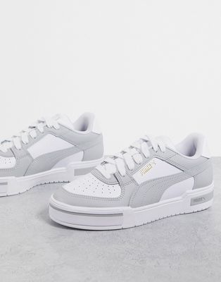 Puma CA Pro sneakers in white and light gray