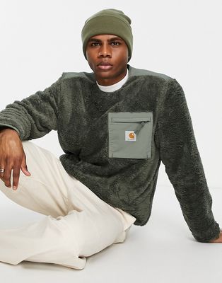 Carhartt WIP jackson pile sweatshirt in green