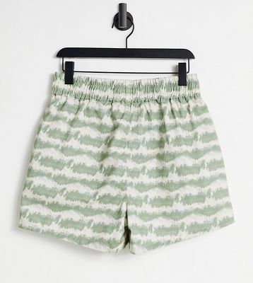 Topshop Tall tie dye shorts - part of a set-Multi