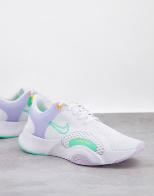 Nike Training SuperRep Go 2 sneakers in white