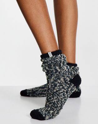 UGG Cozy chenille sock in black and gray