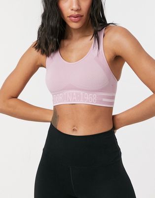Dorina Incline lightly padded wire free sports bra with removable pads in pink