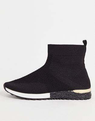 Truffle Collection sock sneakers in black