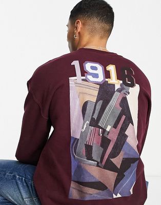 Vintage Supply Uan Gris arts patch sweatshirt in purple