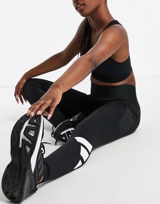 adidas Training leggings with BOS leg in black