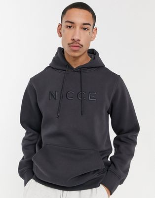 Nicce mercury hoodie in dark gray-Grey