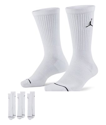 Nike Jordan Everyday Max 3 pack socks in white