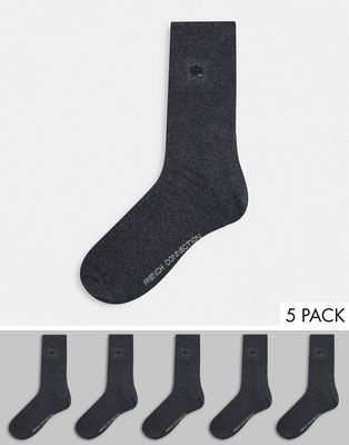 French Connection 5 Pack Socks-Multi
