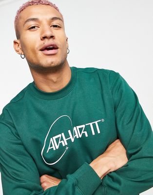 Carhartt WIP orbit sweatshirt in green
