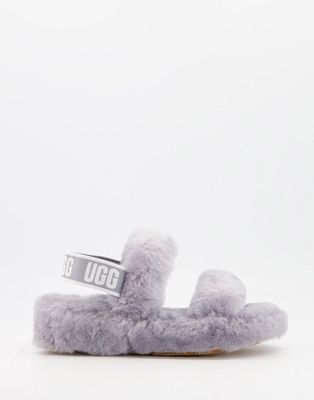 UGG Oh Yeah double strap flat sandals in soft amethyst-Grey