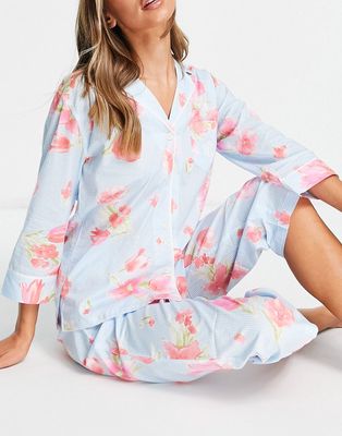 Lauren by Ralph Lauren pajama set in floral-Blues