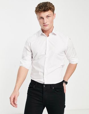 French Connection slim fit poplin shirt in white
