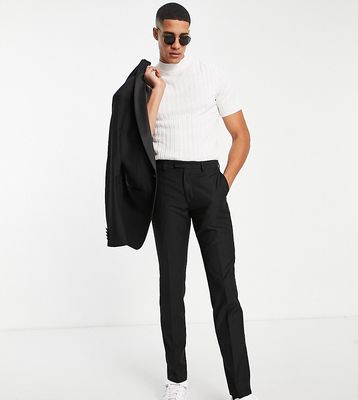 French Connection Tall slim fit dinner suit pants-Black