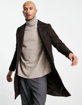 Bolongaro Trevor mallard wool coat-Brown