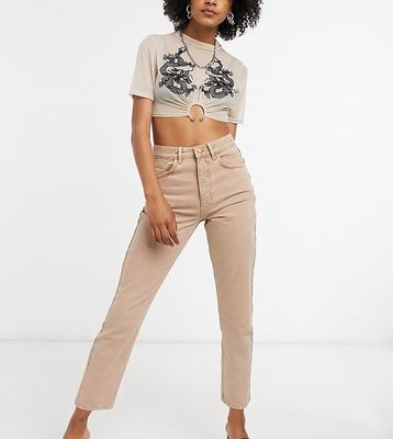 Reclaimed Vintage inspired the 91' mom jean in sand-Neutral