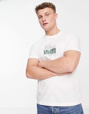 Lacoste logo t-shirt in white