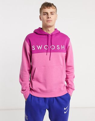 Nike Swoosh hoodie in purple