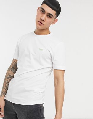 BOSS Athleisure front and back logo t-shirt in white
