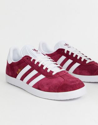 adidas Originals Gazelle Sneakers In Burgundy-Red
