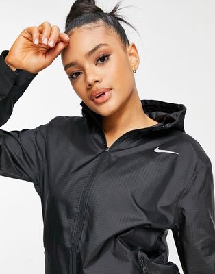 Nike Running Essential jacket in black